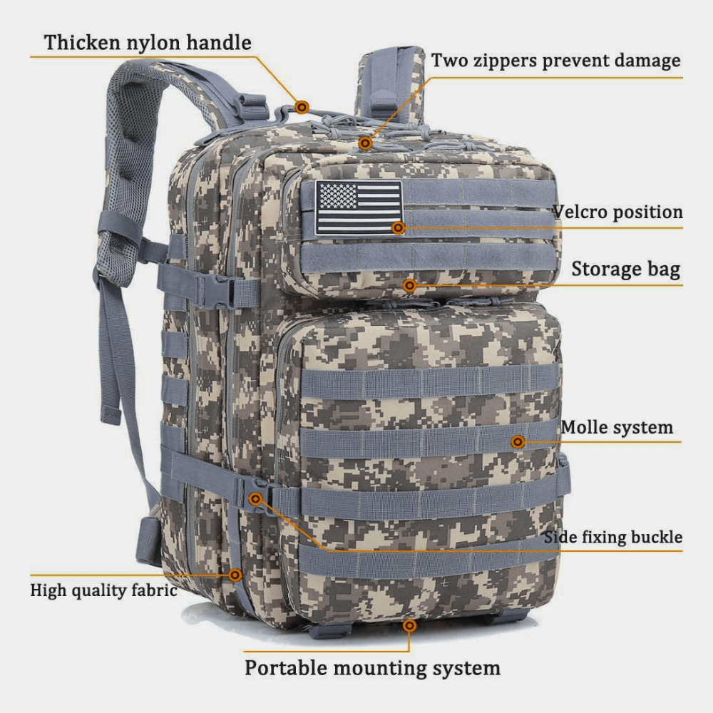 Tactical 45L Molle Rucksack Backpack - Image 30
