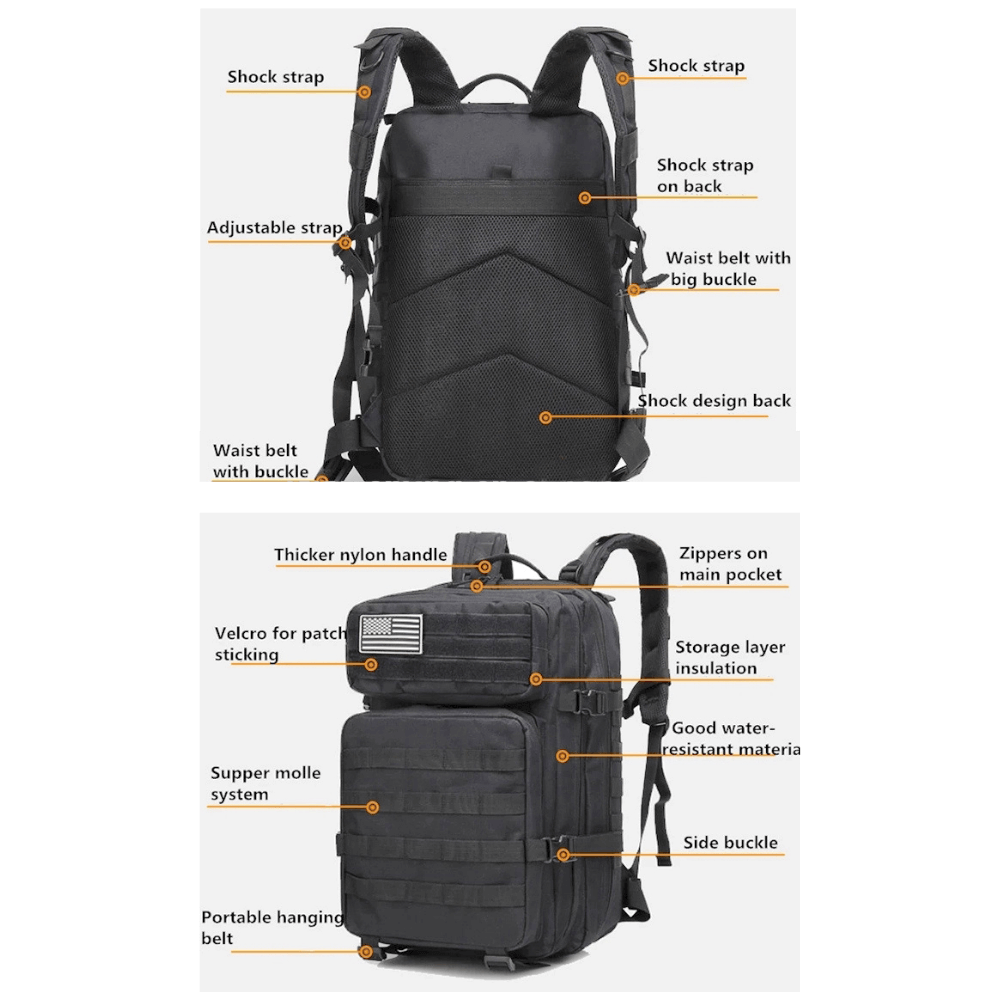 Tactical 45L Molle Rucksack Backpack - Image 33