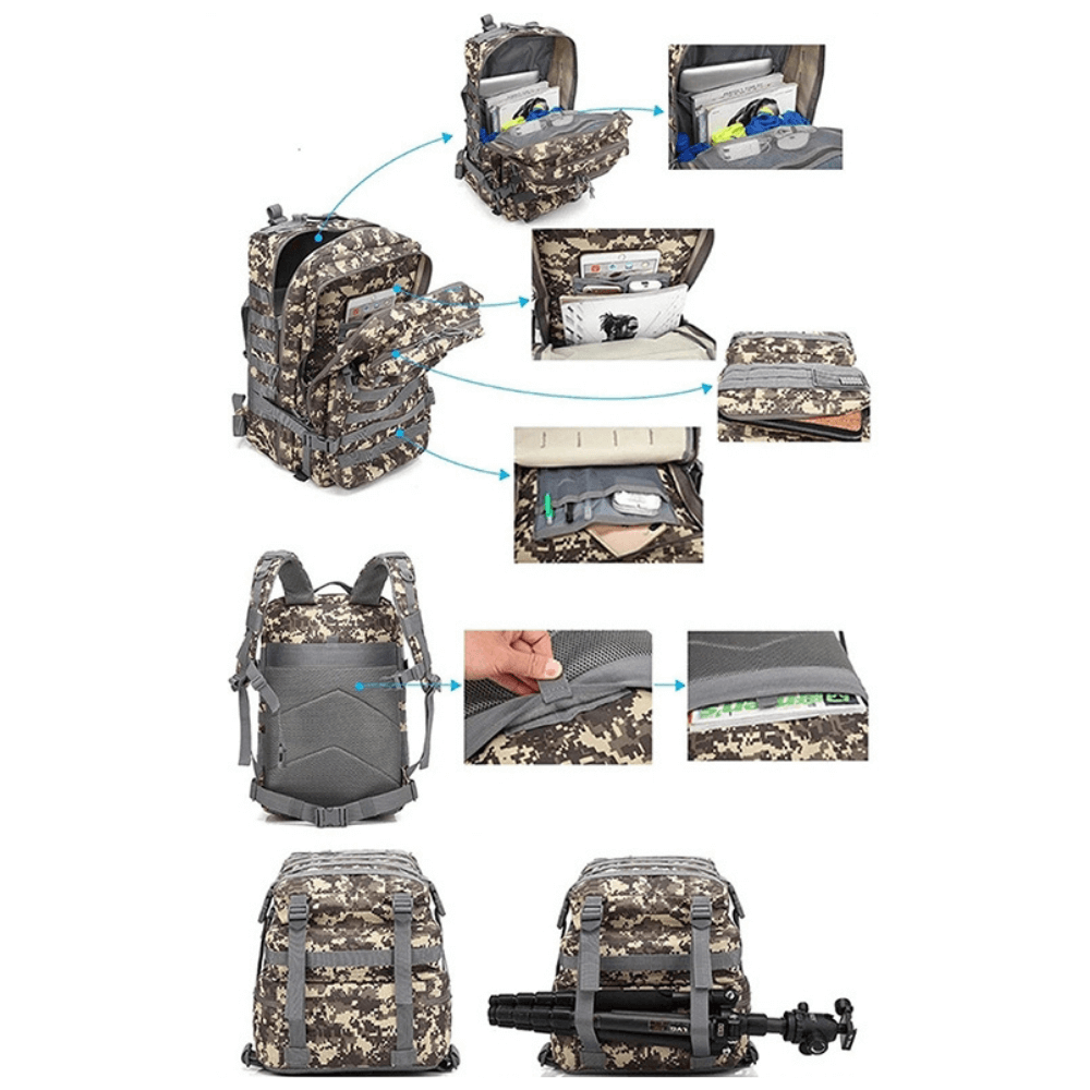 Tactical 45L Molle Rucksack Backpack - Image 36